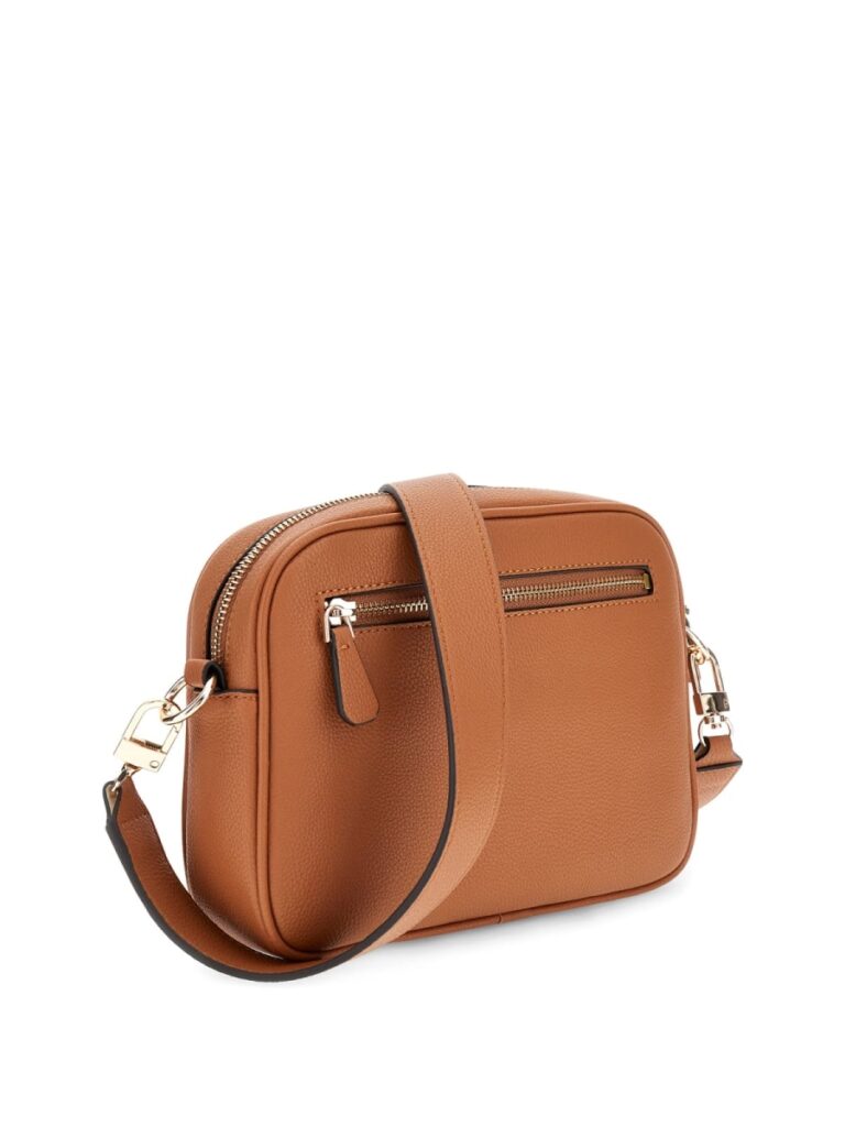 Guess Meridian camera bag cognac