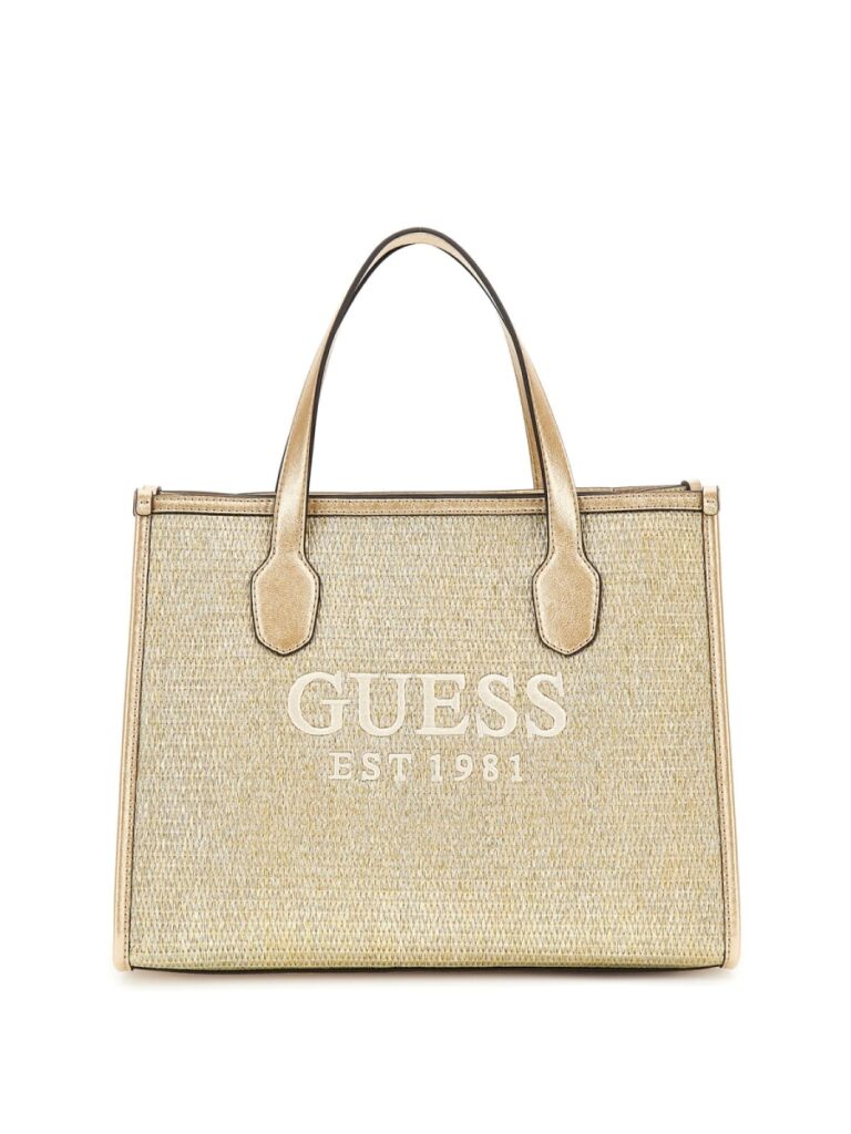 Guess Silvana handtas met logo goud