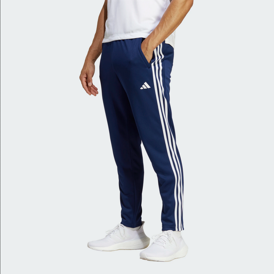 Adidas trainingsbroek 3 stripes blauw