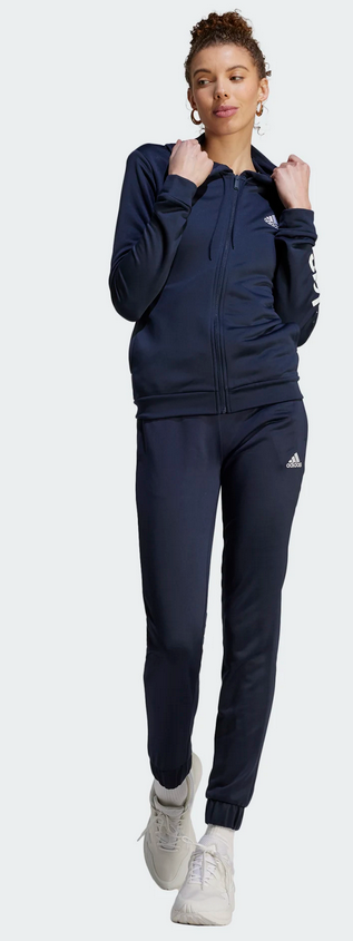 Adidas dames LINEAR trainingspak vrijetijdspak blauw