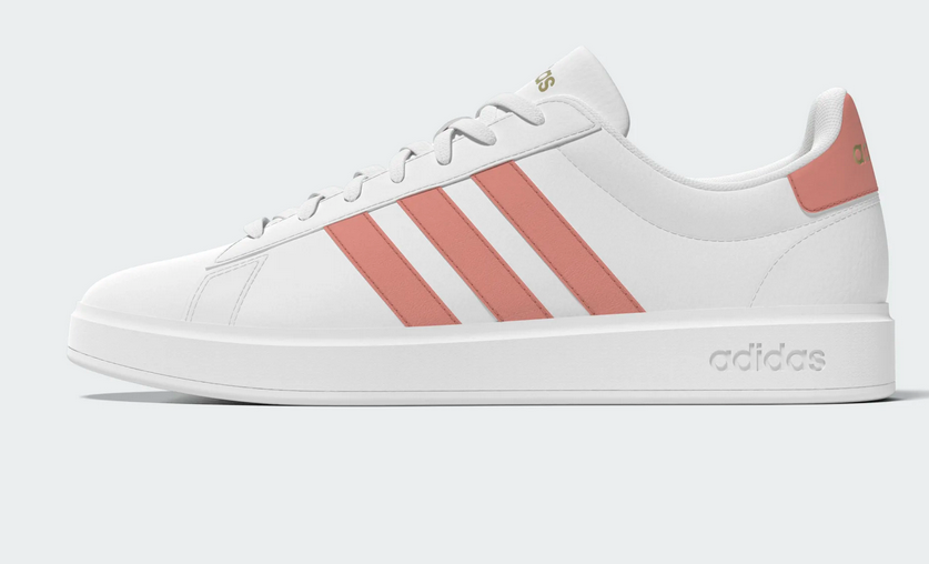 Adidas tennis sneaker dames Grand Court 2.0 WIT/ROSE