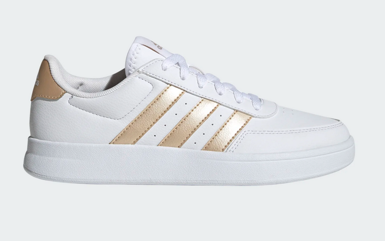 Adidas breaknet 2.0 dames tennis sneaker gold/wit