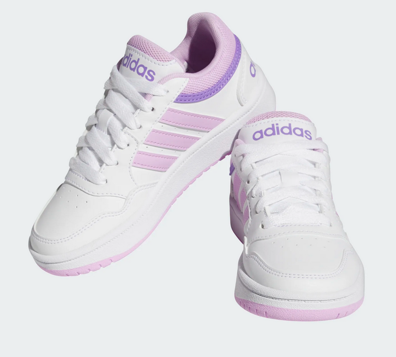 Adidas HOOPS 3.0 K meisjes wit/mauve