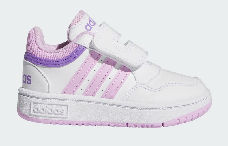 Adidas HOOPS 3.0 sneaker basketball meisjes wit/pink