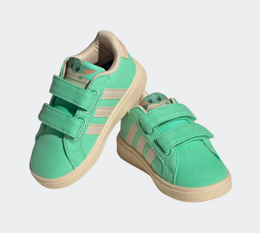 Adidas Grand Court Grogu groen