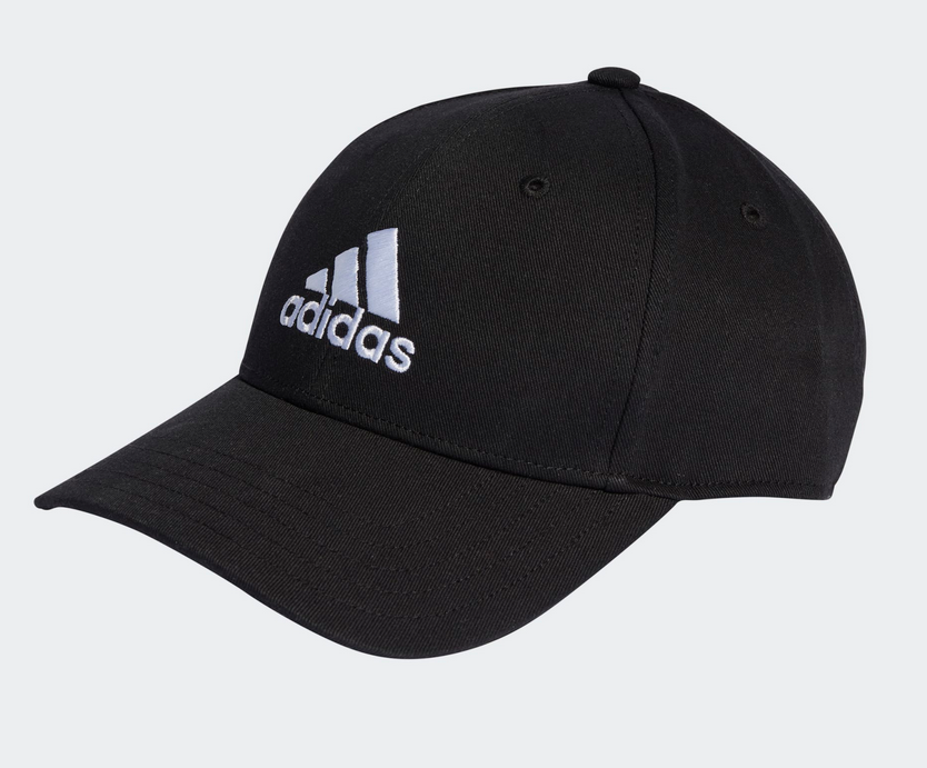 Adidas BaseBall pet met logo zwart/wit