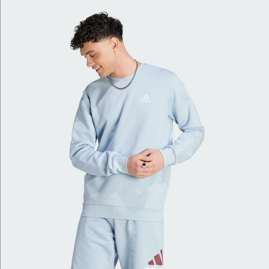 Adidas sweater Feelcozy heren wonderblue