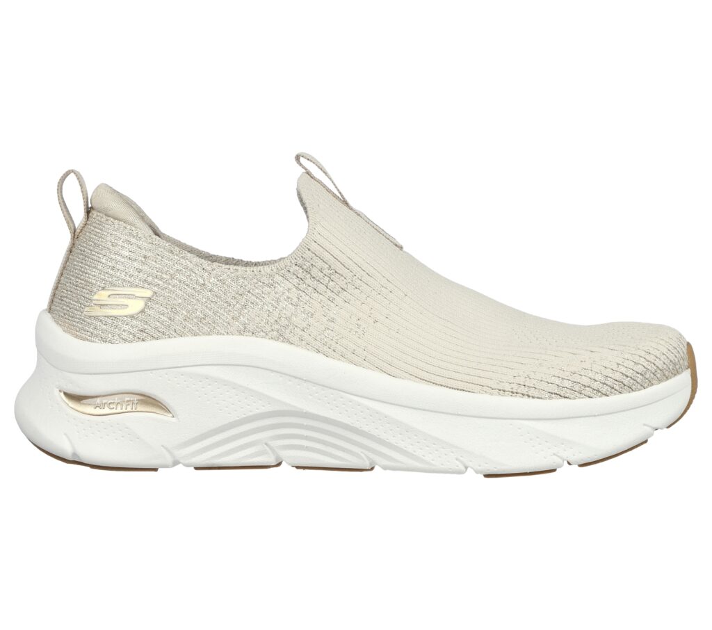 Skechers Relaxed Fit: Arch Fit D'Lux - Glimmer Dust dames sneaker beige