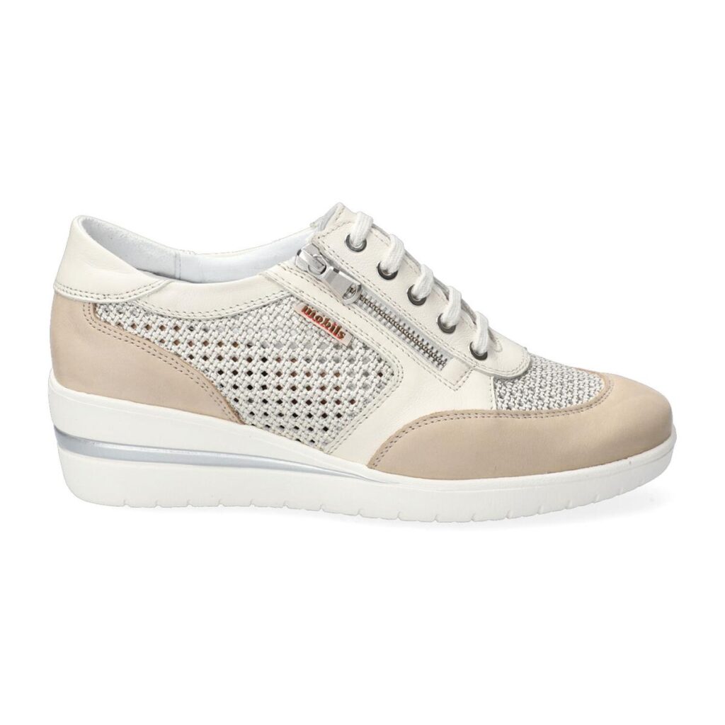 MOBILS - PRECILIA PERF Pavia sneaker dames licht khaki