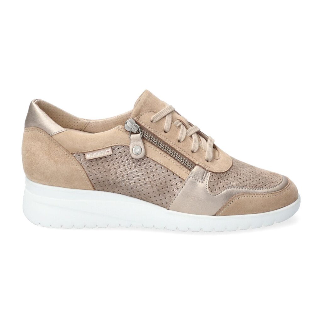 Mephisto IASMINA perforated sneaker dames Sand