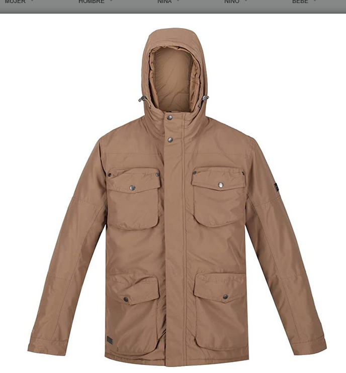 Regatta Ronan heren Jas dark camel