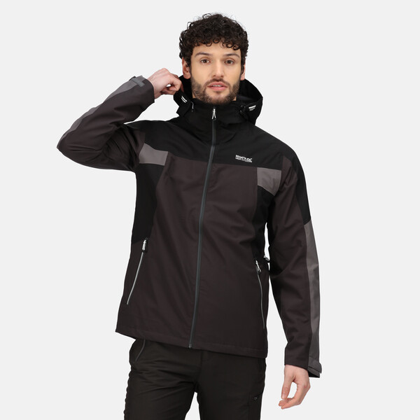 Regatta Highton Stretch II isolerende waterproof regenjas heren zwart