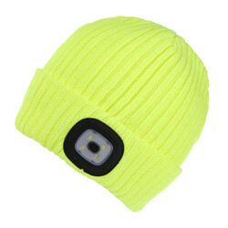 Regatta beanie met Led verlichting fluo geel