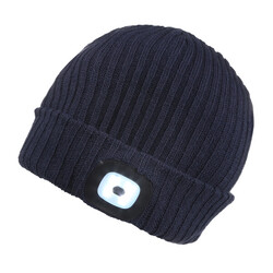 Regatta beanie met Led verlichting navy