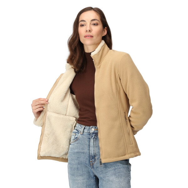 Regatta Fleece jas dames beige