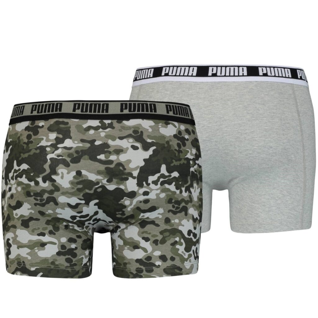 Puma Green combo grijs Boxers 2 pack