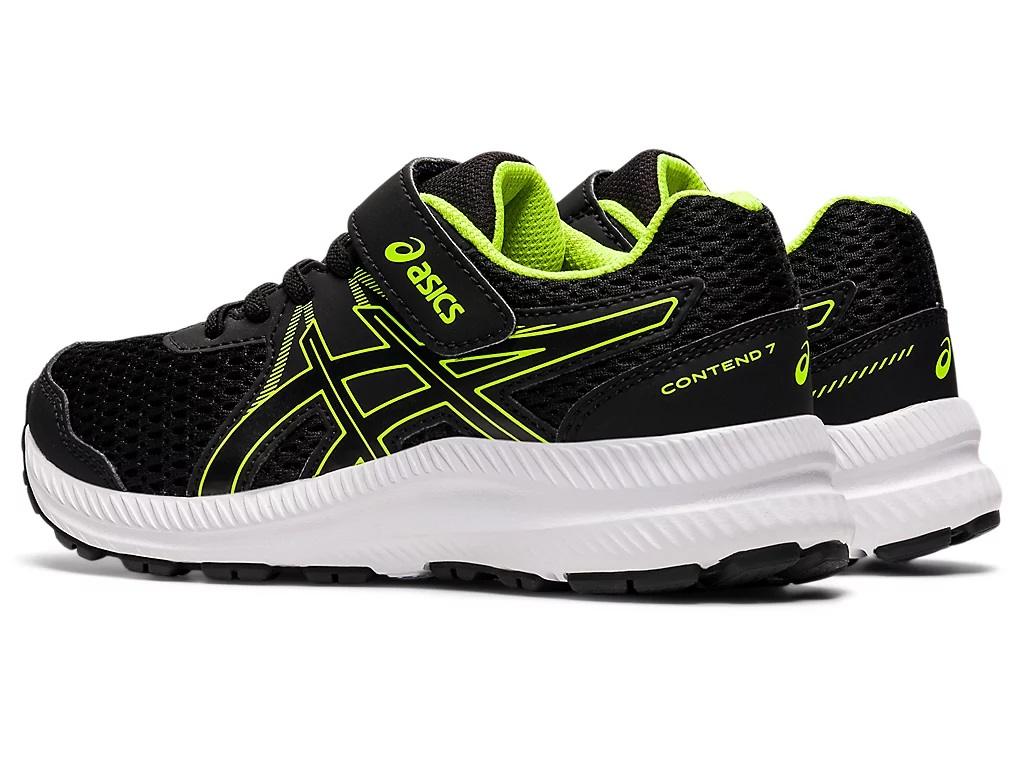 Asics Content 7PS black Hazard Green