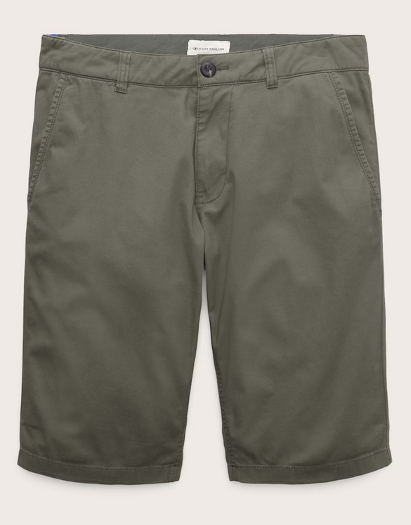 Tom Tailor Bermuda short dusty olijf groen