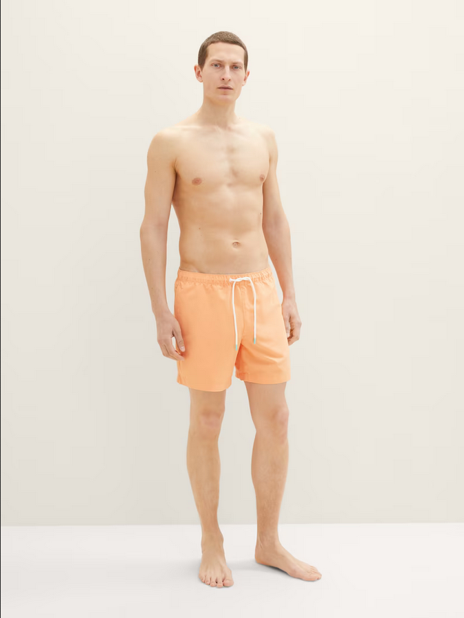 Tom Tailor basic zwemshort heren washed orange