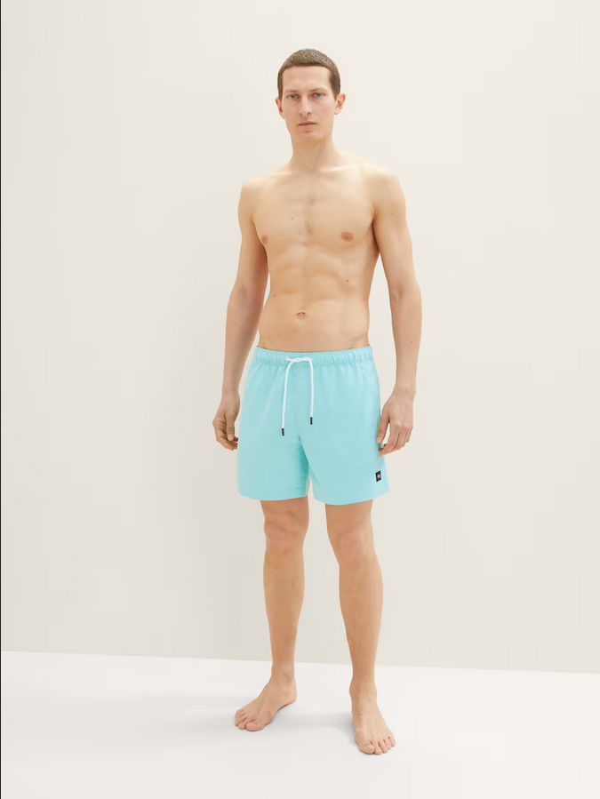 Tom Tailor basic zwemshort blue tibetian stone