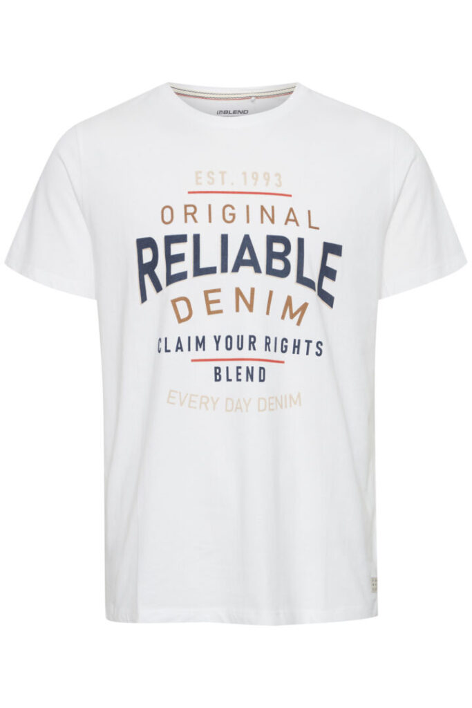 Tee Blend original Reliable Denim Bright White