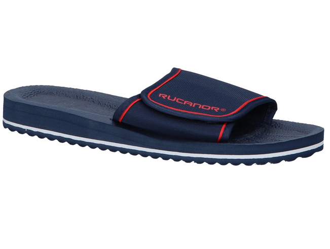 Rucanor badslippers navy/rood