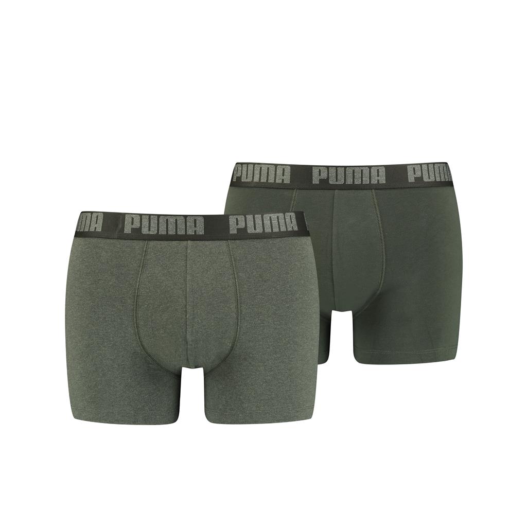 PUMA BASIC BOXER 2P green melange