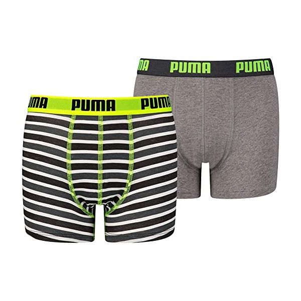 Puma 2 boxers boys flue yellow grey