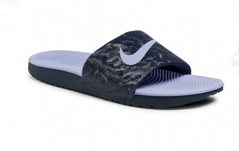 NIKE Kawa Slide (GS/PS) badslippers Thunder Blue/Purple Pluse