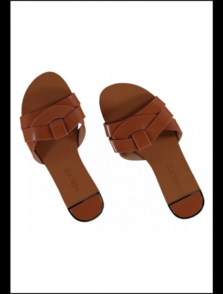 Hailys slipper dames Hella cognac