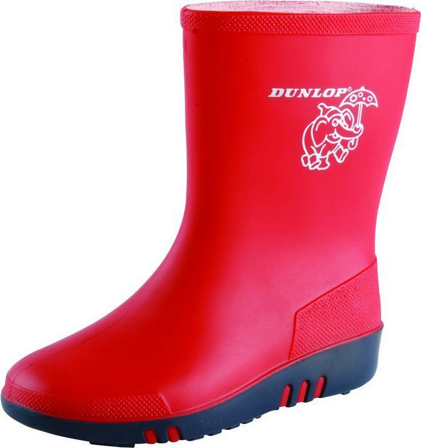 Dunlop mini kinderlaars pvc rood