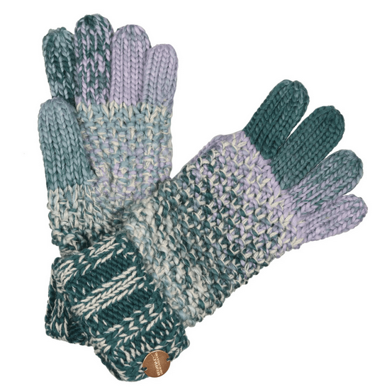 Regatta Women's Frosty V Knitted Gloves Ivy