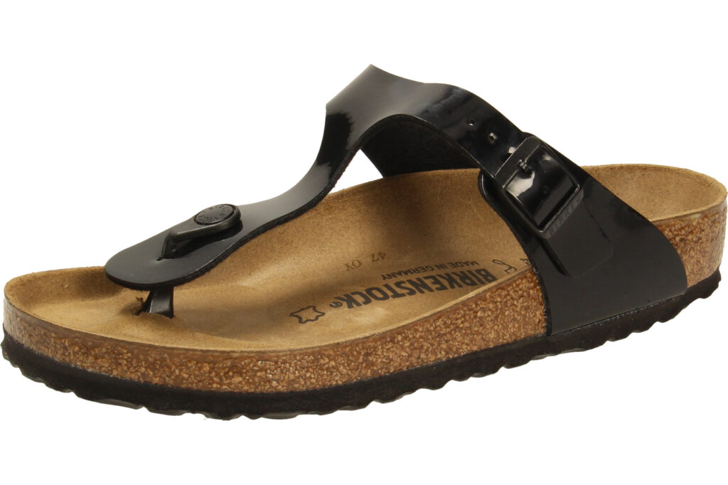 Birkenstock Teenslipper Gizeh zwarte lak