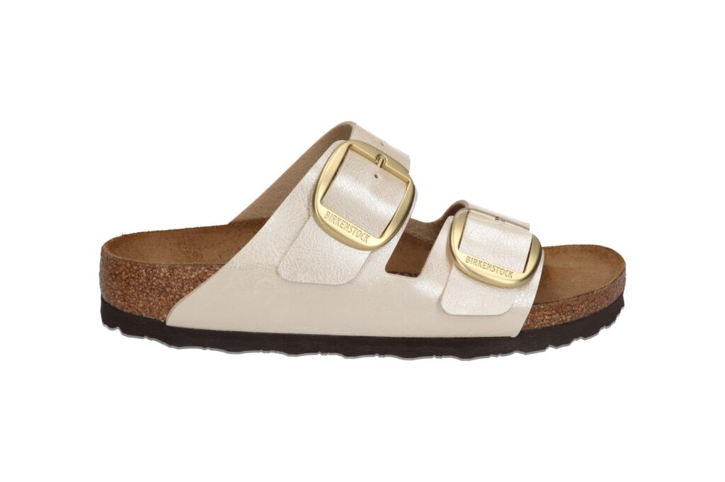 Birkenstock Arizona Big Buckle slipper dames wit