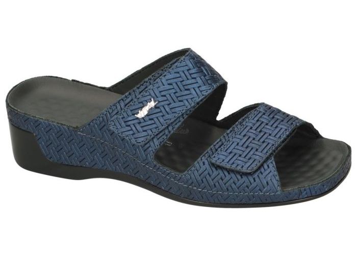 Vital TINA slipper dames blauw metaal