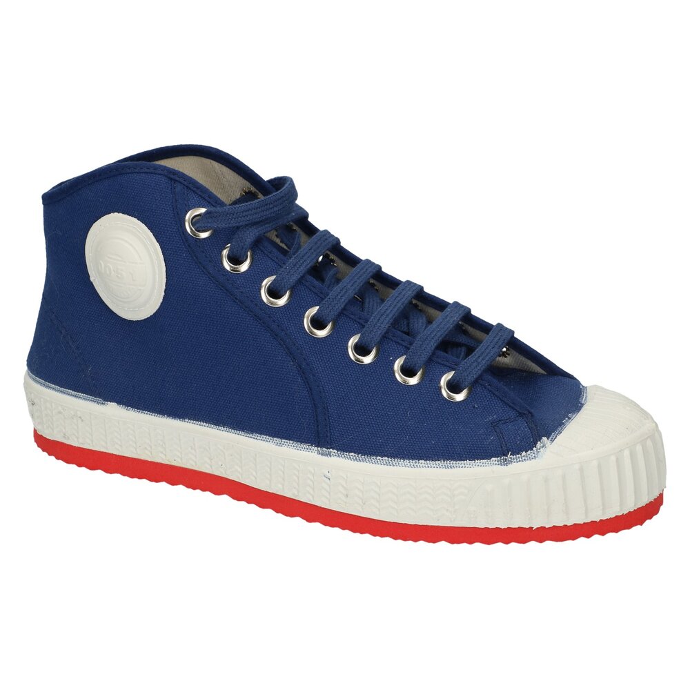 Cebo 0051 navy Hoge Sneakers rode zool