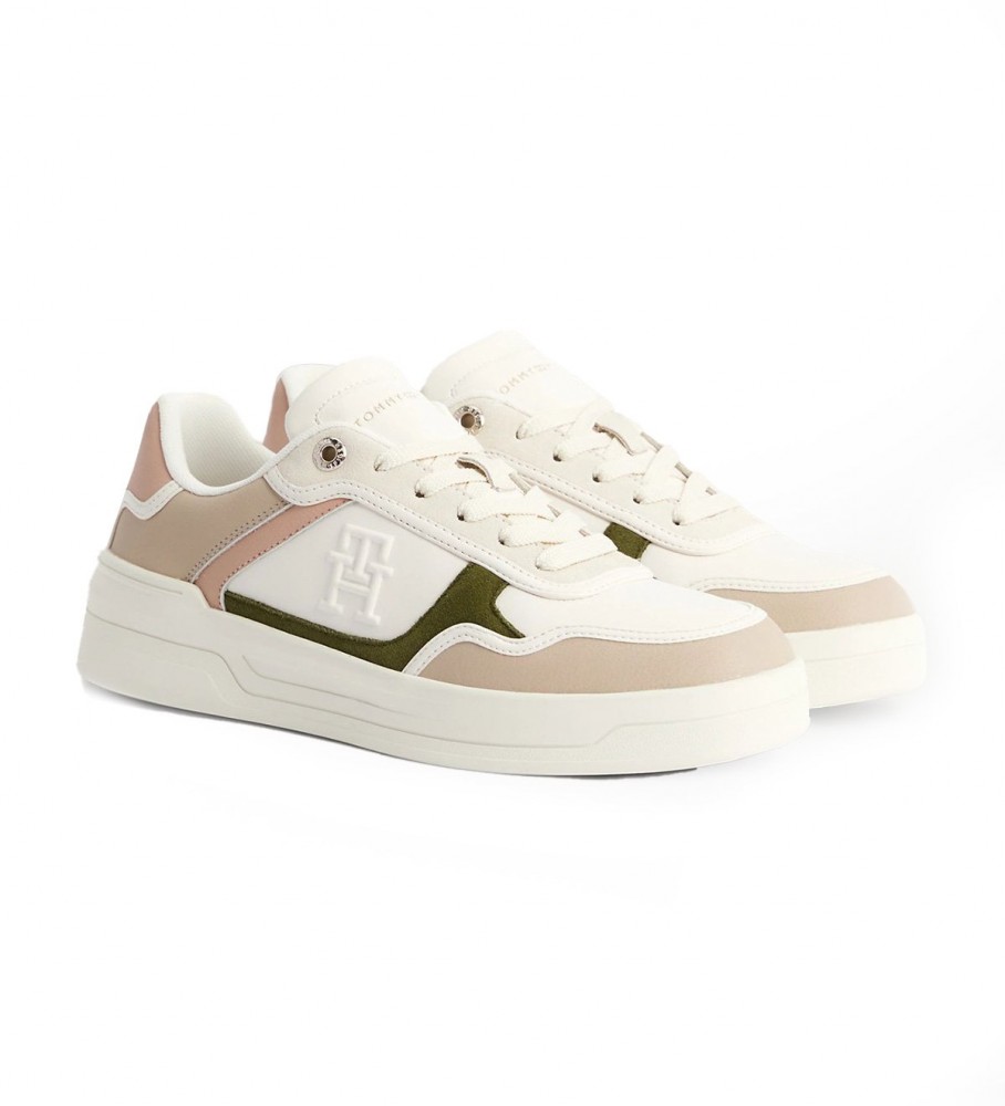 Tommy Hilfiger Essential Sneaker monogram dames beige