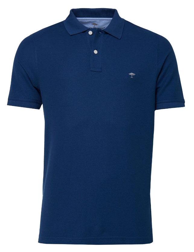 Fynch Hatton klassieke polo katoen donkerblauw