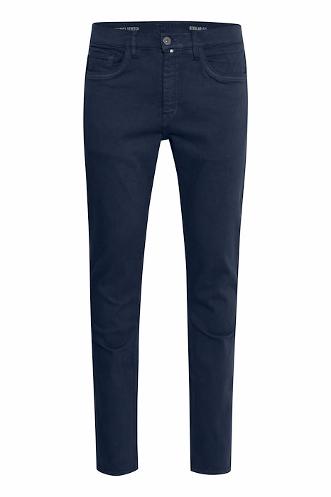 FQ1924 Poul broek met 5 zakken blauw