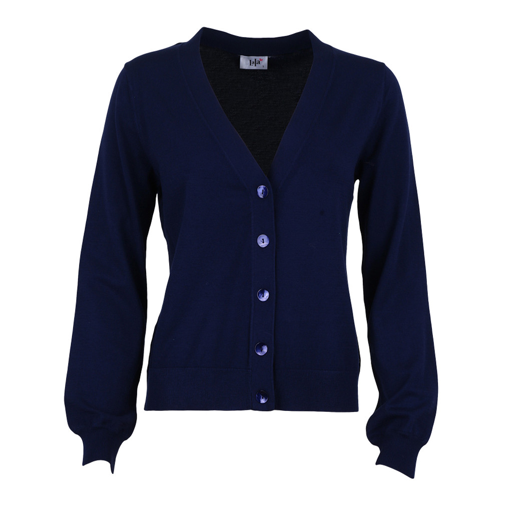 She Goes LaLa gilet met V-hals Tammy navy