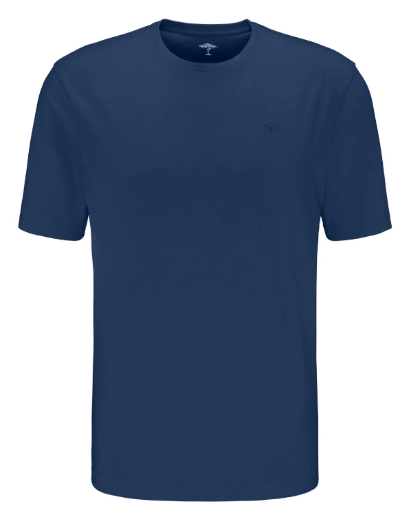 Fynch Hatton T-shirt met ronde hals blauw