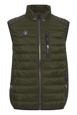 FQ 1924 VINFRED gewatteerd body warmer - regular fit groen