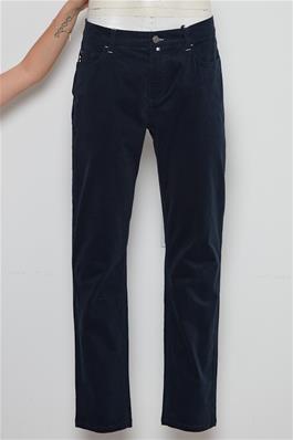 FQ1924 POULI broek corduroy Regular blauw