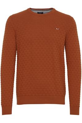 FQ1924 KYLE trui met structuur camel - regular fit