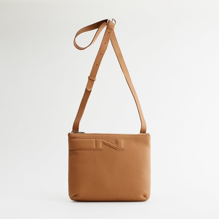 NATHAN BAUME Cross body Napoli leder cognac