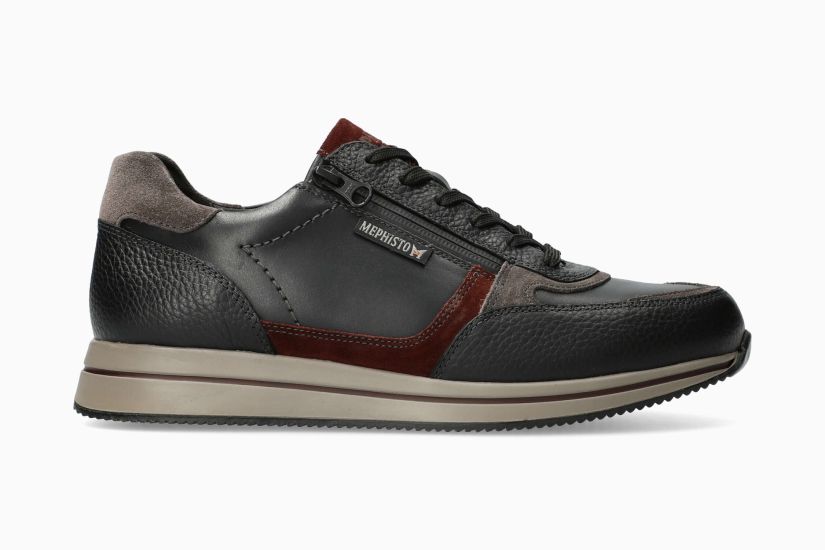 Mephisto Gilford sneaker heren zwart/bruin