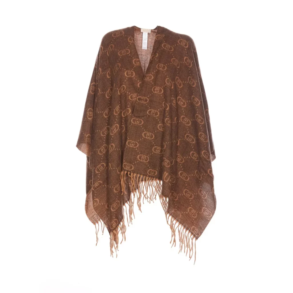 Liu Jo poncho bruin met logo