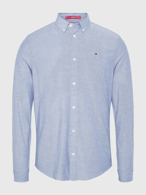 Tommy Hilfiger hemd STRETCH OXFORD lichtblauw