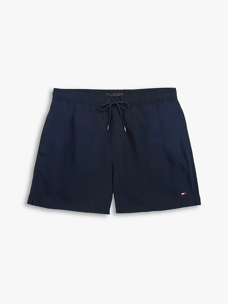 Tommy Hilfiger Halflange zwemshort met vlag donkerblauw