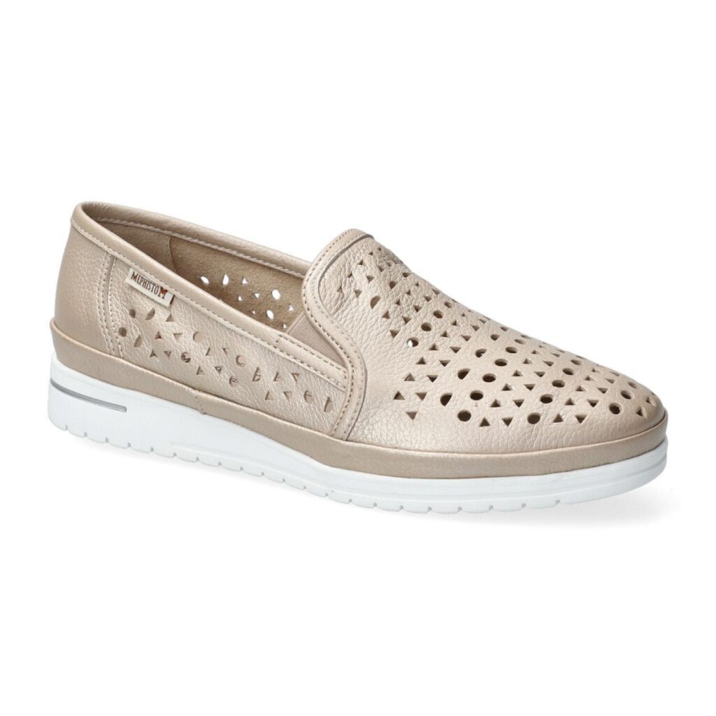 Mephisto Jana Perf dames mocassin in beige leder